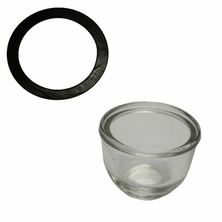 AIC REPLACEMENT PARTS NAA9160A 9N9162 Rubber Gasket & Fuel Sediment Glass Bowl Fits Ford 2N 8N 9N NAA FSH10-0010BWLGSKT
